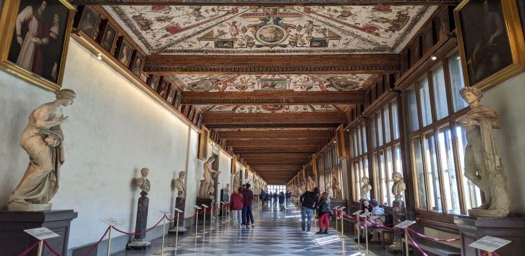 Inside Uffizi Gallery